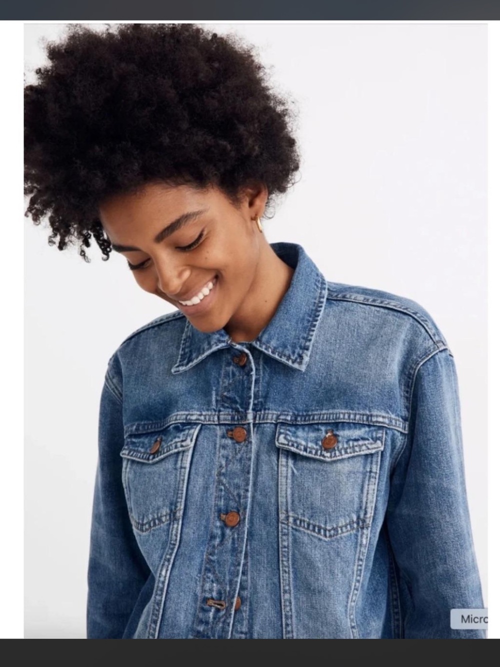 Madewell Light Blue Denim oversized Trucker Jacket